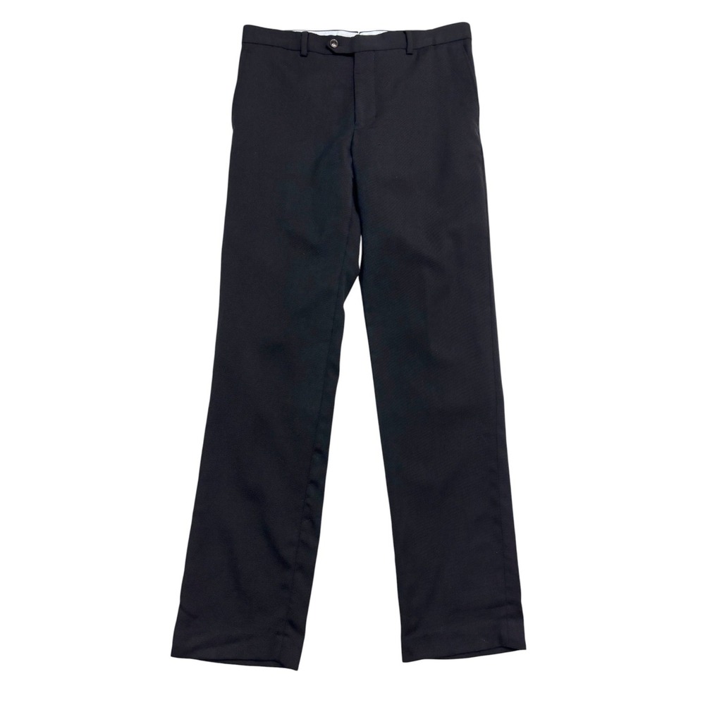 Tailorbyrd 34x34 Black Dress Pants Trousers Soft Touch Flannel Wool Slim Fit